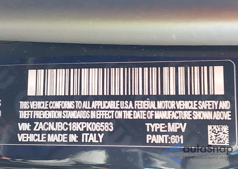 2019 Jeep Renegade Trailhawk z USA, uszkodzony, nr VIN ZACNJBC18KPK06583